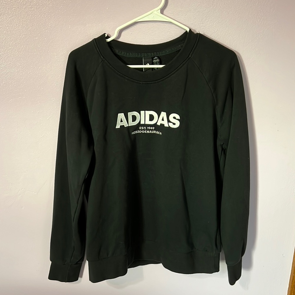 Adidas Black Crewneck Sweatshirt